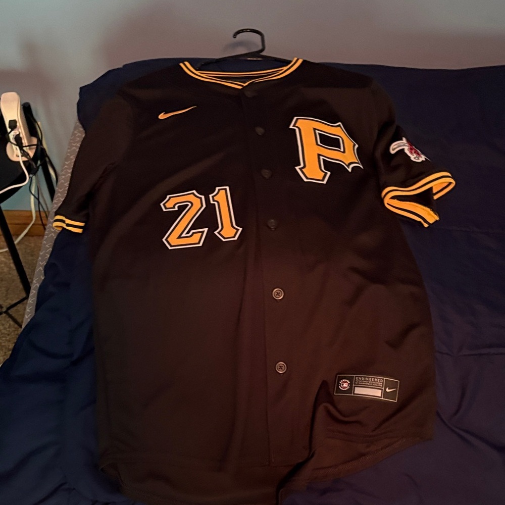 Nike Black Jersey with Yellow Details